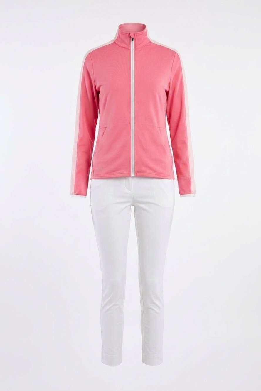 NEW ABACUS SPORTSWEAR US lds bovey midlayer jacket in lipstick